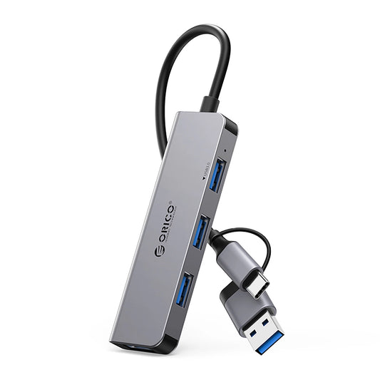 Orico YSA5-U3 USB-A/USB-C Hub Docking Station 3x USB-A 2.0 + 1x USB-A 3.0 - Gray_0