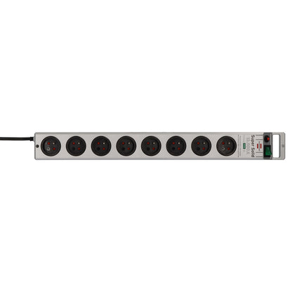 Brennenstuhl Super-Solid surge protector strip 8 sockets 2.5m 13.500A - silver_0