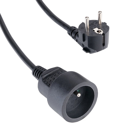 Hama Standard 2m Extension Cord - Black_0