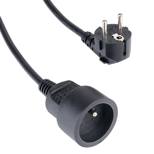 Hama Standard 2m Extension Cord - Black_0