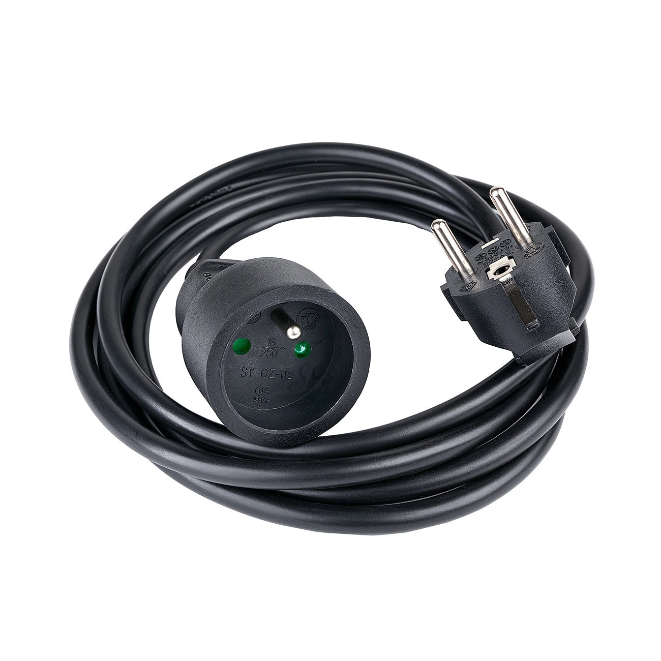 Hama Standard 2m Extension Cord - Black_1