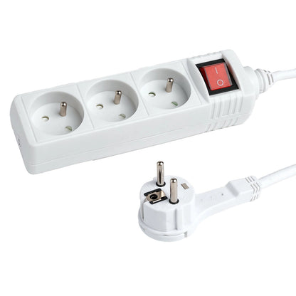 Hama Standard 3-socket power strip 1.5m - white_0