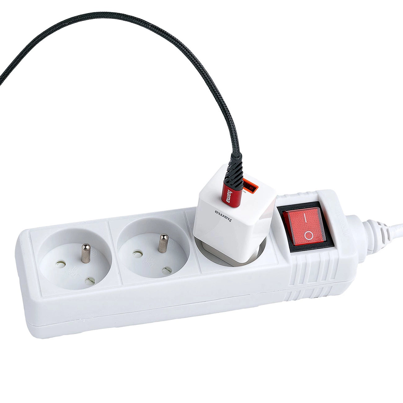 Hama Standard 3-socket power strip 1.5m - white_2
