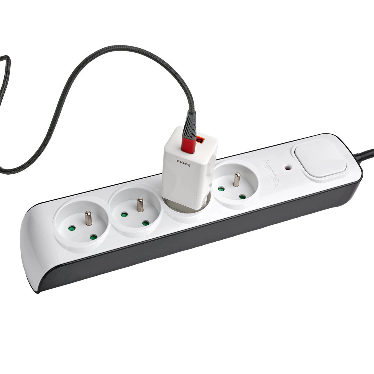 Hama Premium 4-Socket Surge Protector Strip 1.5m - White_2