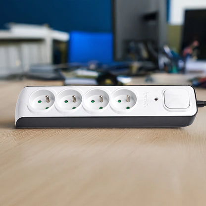 Hama Premium 4-Socket Surge Protector Strip 1.5m - White_6