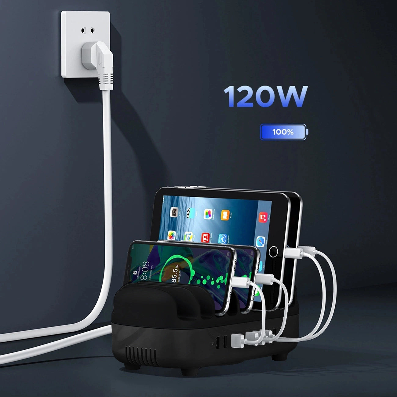 Orico DUK-10P-V1 Smart Charging Station 10 x USB-A - Black_4