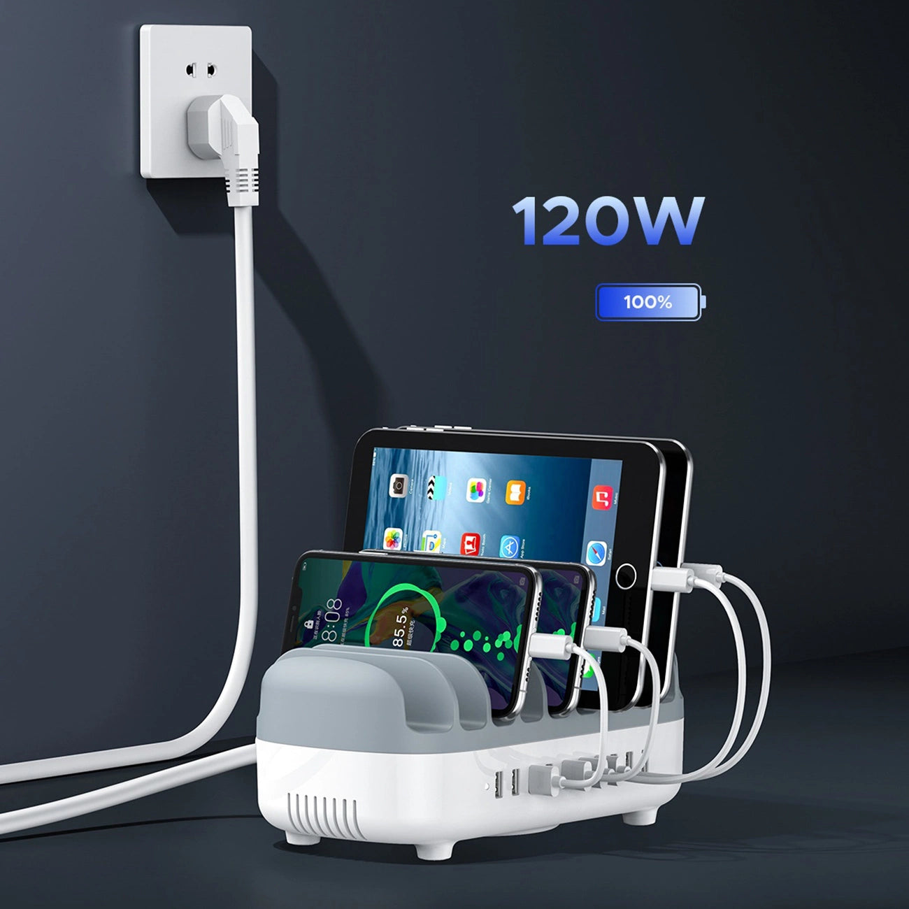Orico DUK-10P-V1 Smart Charging Station 10 x USB-A - White_3