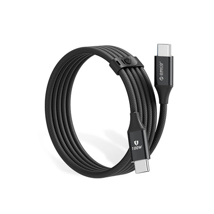 Orico CDX 100W 5A Power Delivery USB-C - USB-C cable 1m - black_1