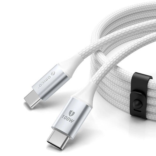 Orico CDX 100W 5A Power Delivery USB-C - USB-C 1m Cable - White_0