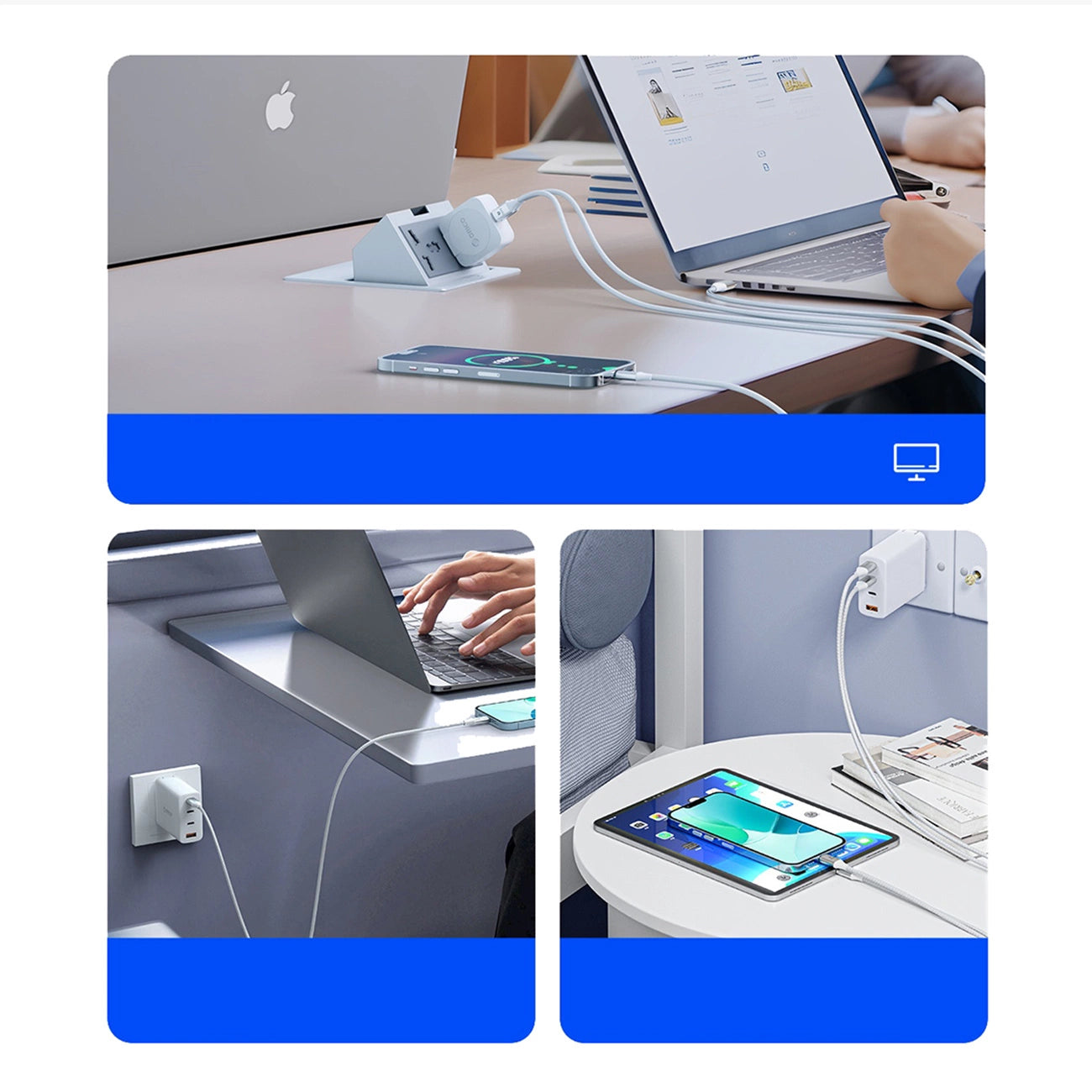 Orico CDX 100W 5A Power Delivery USB-C - USB-C 1m Cable - White_4