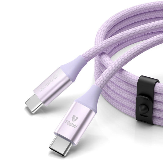 Kabel Orico CDX 100W 5A Power Delivery USB-C - USB-C 1m - fioletowy_0