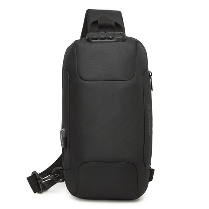 Wozinsky Premium Single Shoulder Anti-Theft City Backpack with Organizer and USB - Black_1