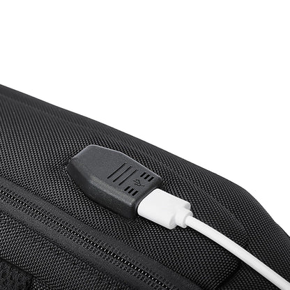 Wozinsky Premium Single Shoulder Anti-Theft City Backpack with Organizer and USB - Black_6