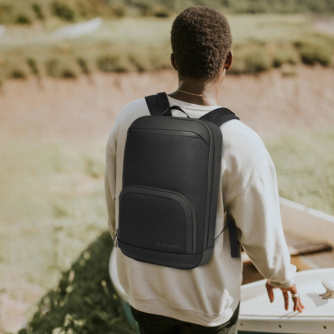 Wozinsky Premium Waterproof Laptop Backpack - Black_9