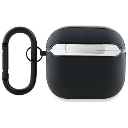 Etui AMG Leather White Logo na AirPods 4 - czarne / białe_1