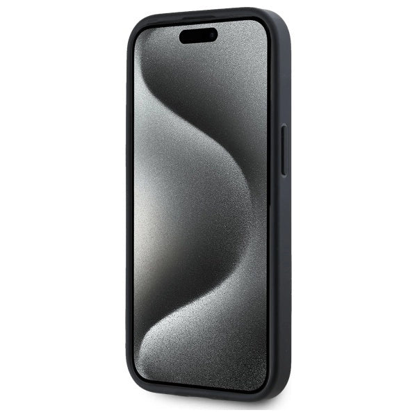 Etui DKNY Grained Metal Logo MagSafe na iPhone 15 - beżowe_4