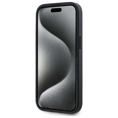 Etui DKNY Grained Metal Logo MagSafe na iPhone 15 - beżowe_4
