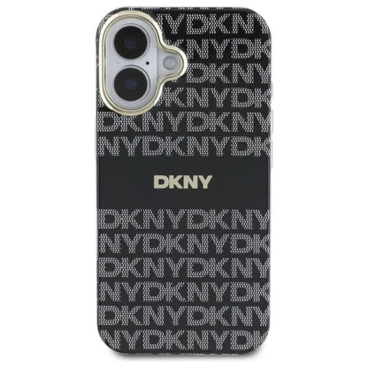 Etui DKNY Repeat Texture Pattern With Stripe na iPhone 16 - czarne_2