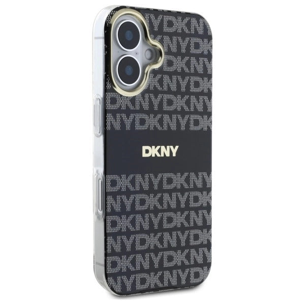 Etui DKNY Repeat Texture Pattern With Stripe na iPhone 16 - czarne_3