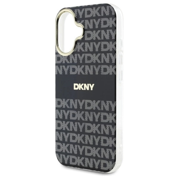 Etui DKNY Repeat Texture Pattern With Stripe na iPhone 16 - czarne_5