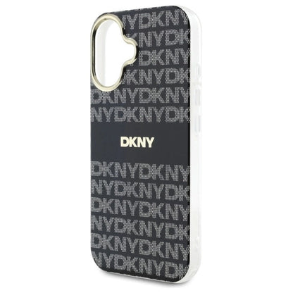 Etui DKNY Repeat Texture Pattern With Stripe na iPhone 16 - czarne_5