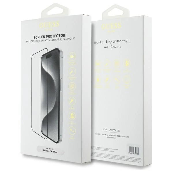 Szkło hartowane Guess Screen Protector 2.5D Outline na iPhone 16 Pro_1