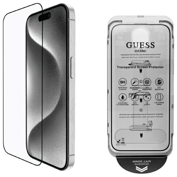 Szkło hartowane Guess Screen Protector 2.5D Outline na iPhone 16_0