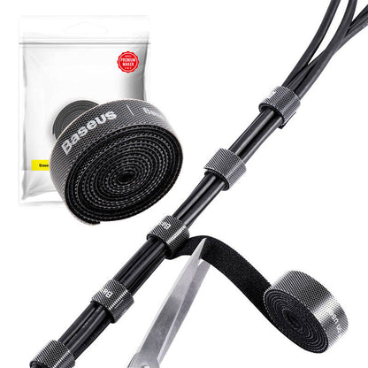 Baseus Colourful Circle Velcro Straps 1m Black_9