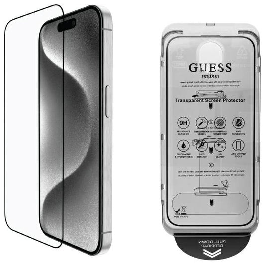 Szkło hartowane Guess Screen Protector 2.5D Outline na iPhone 16 Pro Max_0