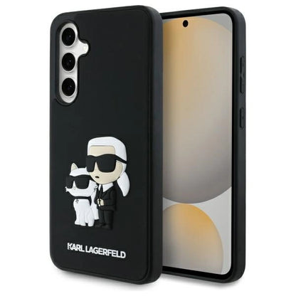 Etui Karl Lagerfeld 3D Rubber Karl&Choupette na Samsung Galaxy S24 FE - czarne_0