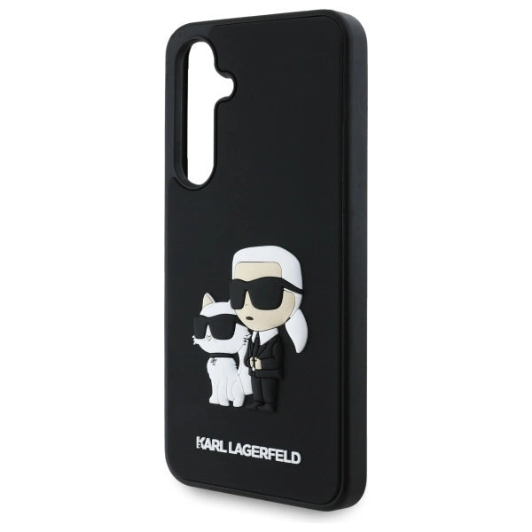 Etui Karl Lagerfeld 3D Rubber Karl&Choupette na Samsung Galaxy S24 FE - czarne_4
