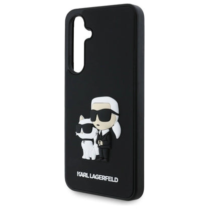 Etui Karl Lagerfeld 3D Rubber Karl&Choupette na Samsung Galaxy S24 FE - czarne_4