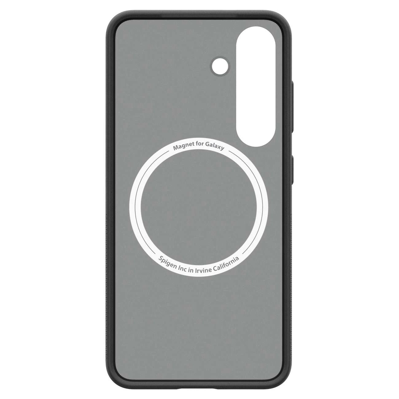 Spigen Capella GP-FPS931PGBJW Silicone Case with MagFit Magnetic Ring for Samsung Galaxy S25 - Black_2