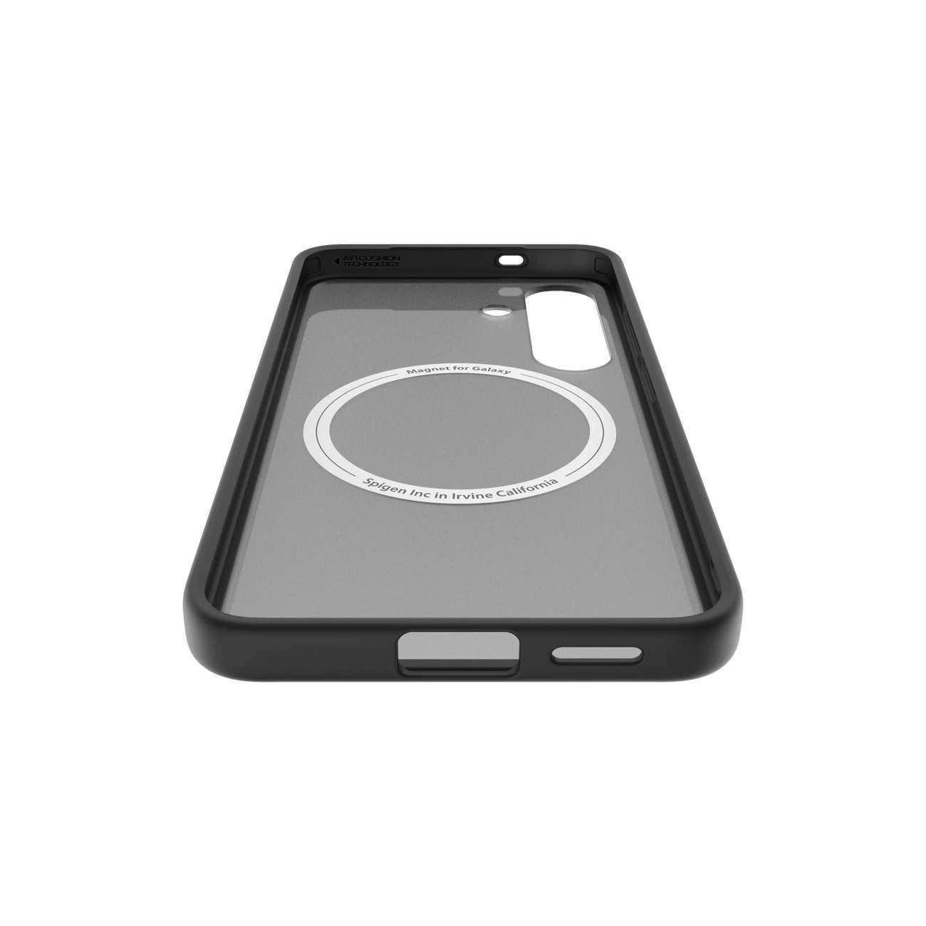 Spigen Capella GP-FPS931PGBJW Silicone Case with MagFit Magnetic Ring for Samsung Galaxy S25 - Black_4