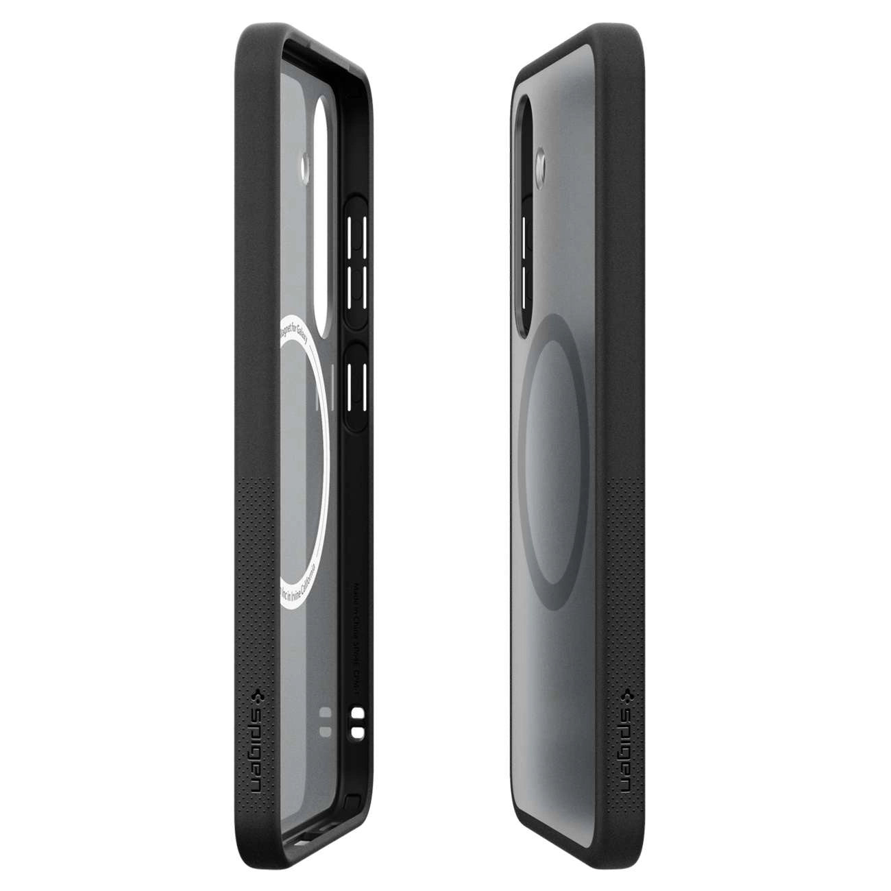 Spigen Capella GP-FPS931PGBJW Silicone Case with MagFit Magnetic Ring for Samsung Galaxy S25 - Black_5