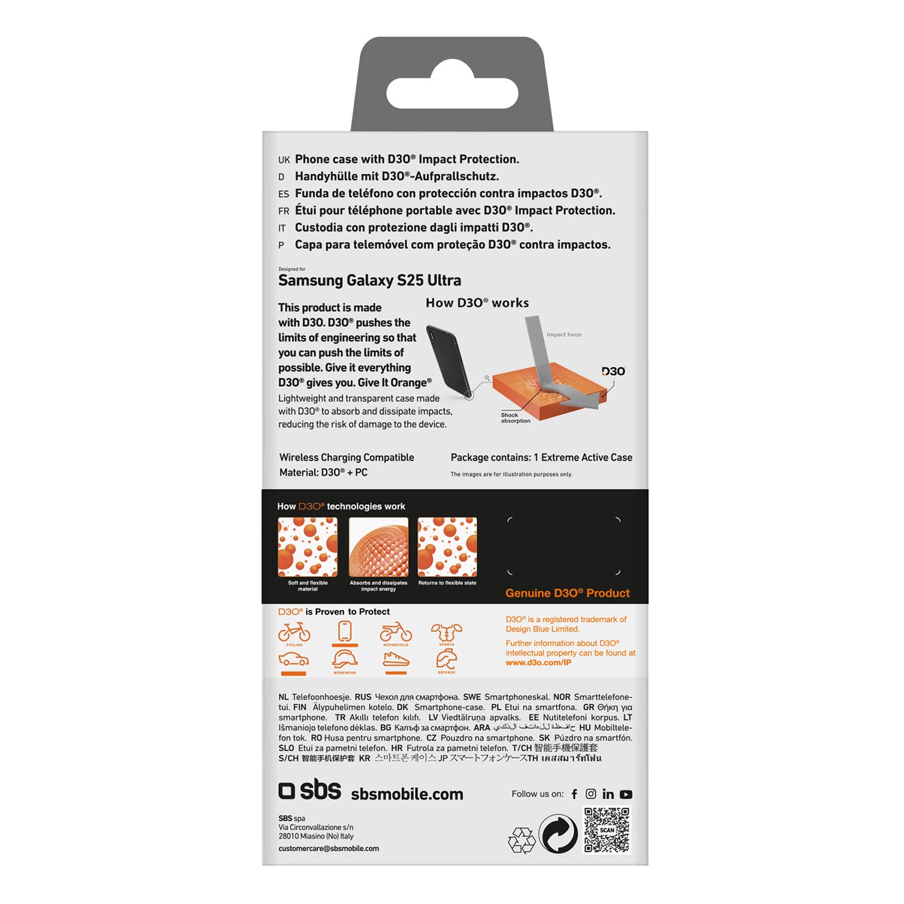 SBS D3O Case for Samsung Galaxy S25 Ultra - Transparent_2