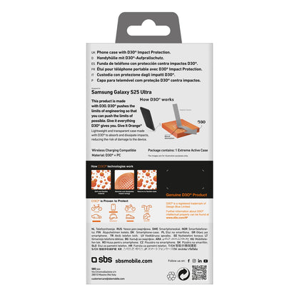 SBS D3O Case for Samsung Galaxy S25 Ultra - Transparent_2
