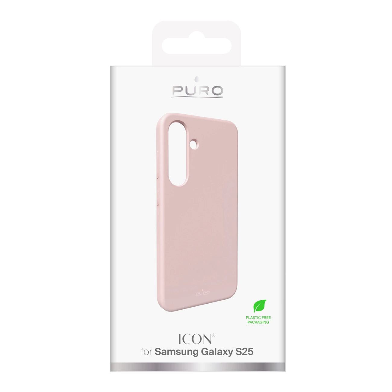 Puro Icon Silicone Case for Samsung Galaxy S25 - Pink_2
