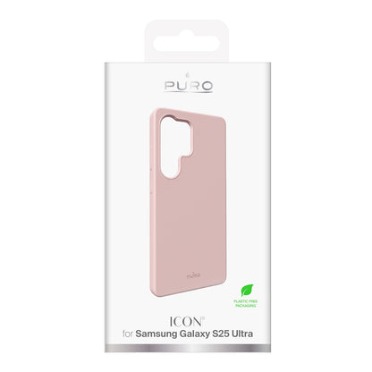 Puro Icon Silicone Case for Samsung Galaxy S25 Ultra - Pink_2