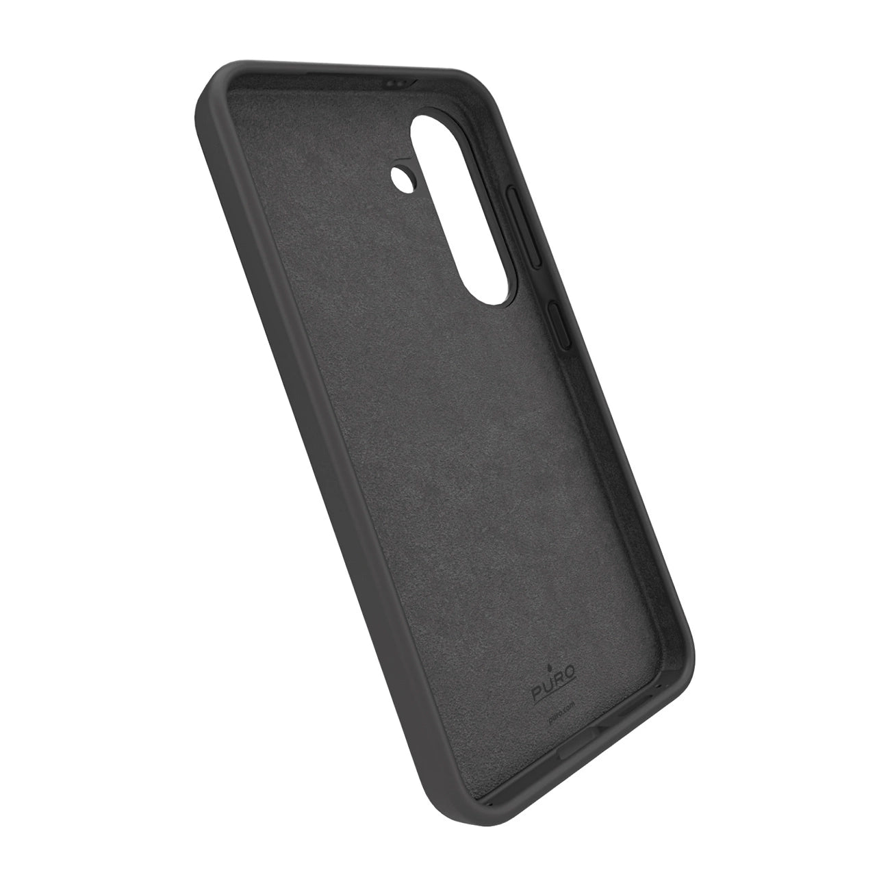 Puro Icon Silicone Case for Samsung Galaxy S25+ - Black_1