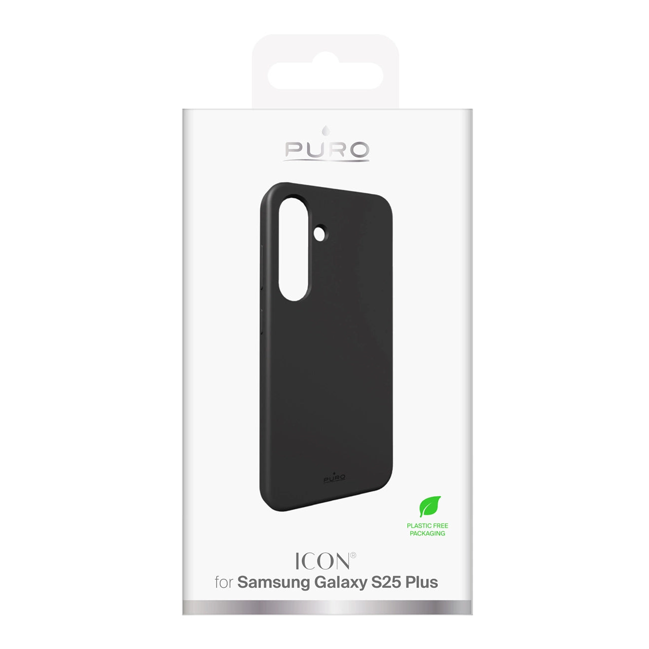 Puro Icon Silicone Case for Samsung Galaxy S25+ - Black_2