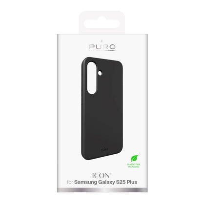 Puro Icon Silicone Case for Samsung Galaxy S25+ - Black_2