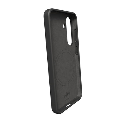 Puro Icon Mag Silicone Case with MagSafe for Samsung Galaxy S25 - Black_1
