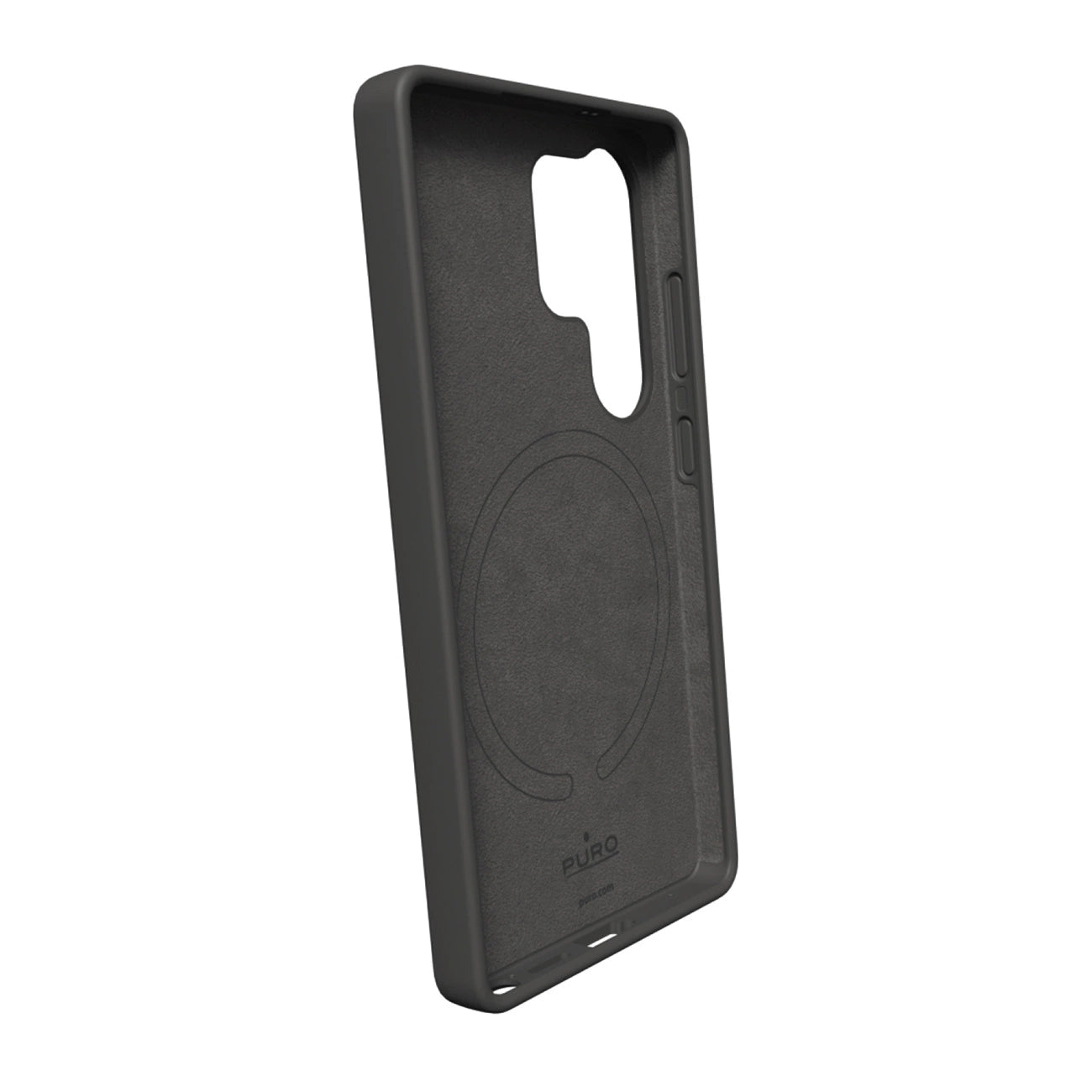 Puro Icon Mag Silicone Case with MagSafe for Samsung Galaxy S25 Ultra - Black_1