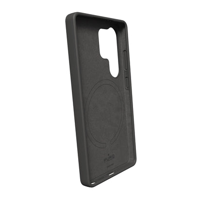 Puro Icon Mag Silicone Case with MagSafe for Samsung Galaxy S25 Ultra - Black_1