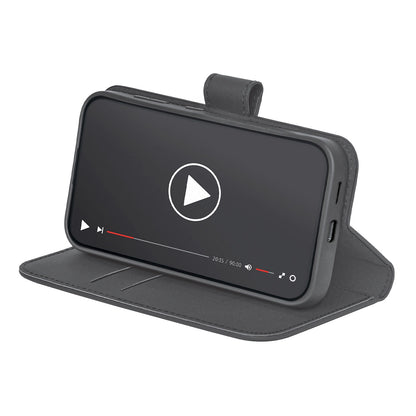 Puro Booklet Case with Flip and Wallet for Samsung Galaxy S25 - Black_2