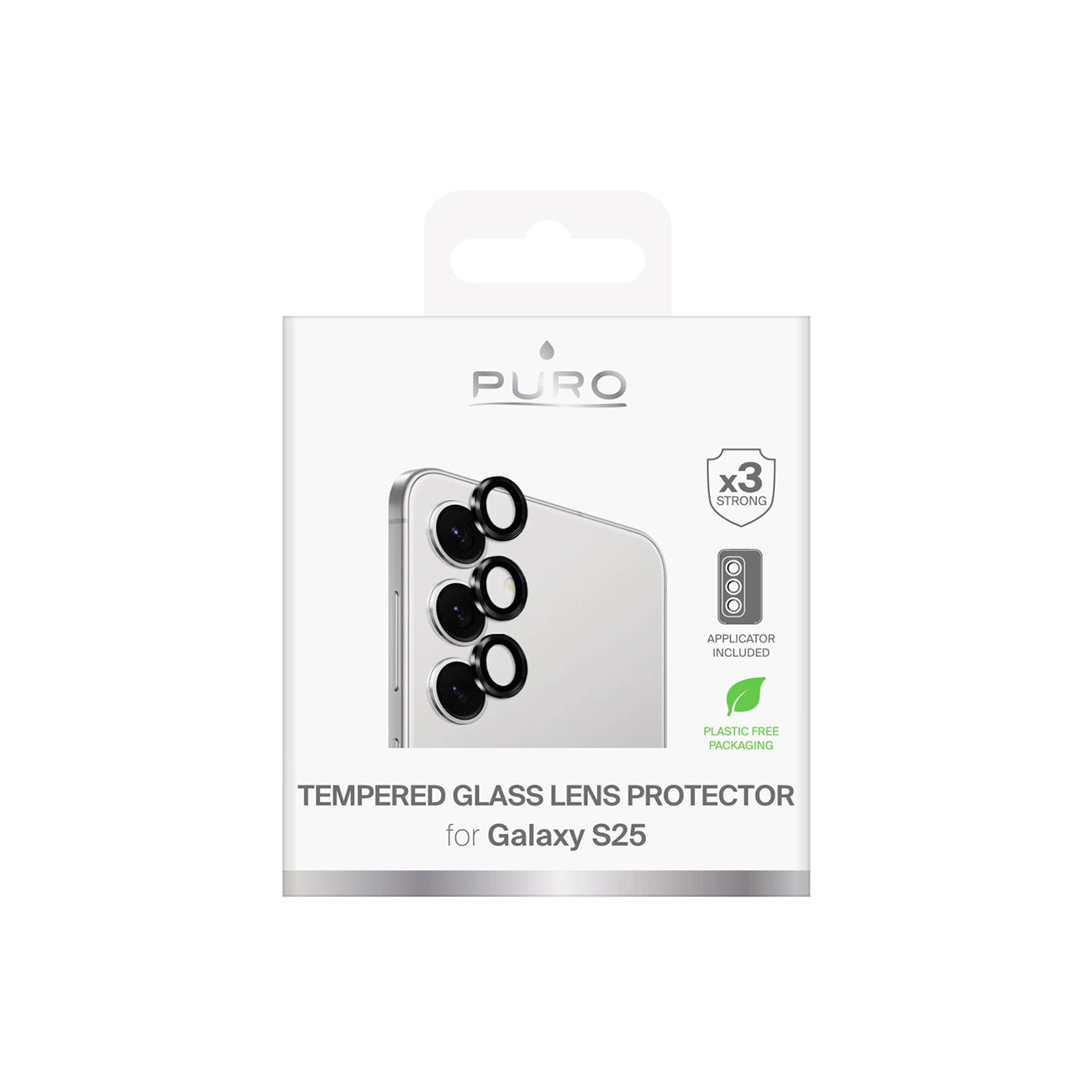 Puro Single Camera Lens Tempered Glass for Samsung Galaxy S25 Camera Lenses_1