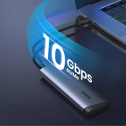Ugreen CM767 M.2 NVMe PCIe SSD Disk Case - Silver_1