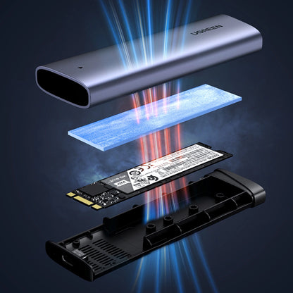Ugreen CM767 M.2 NVMe PCIe SSD Disk Case - Silver_4