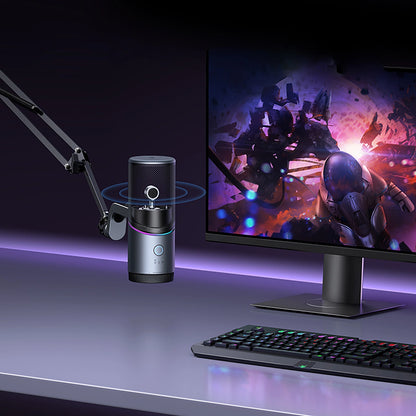 Ugreen CM769 Desktop Microphone with USB-A, RGB LED - Silver_3